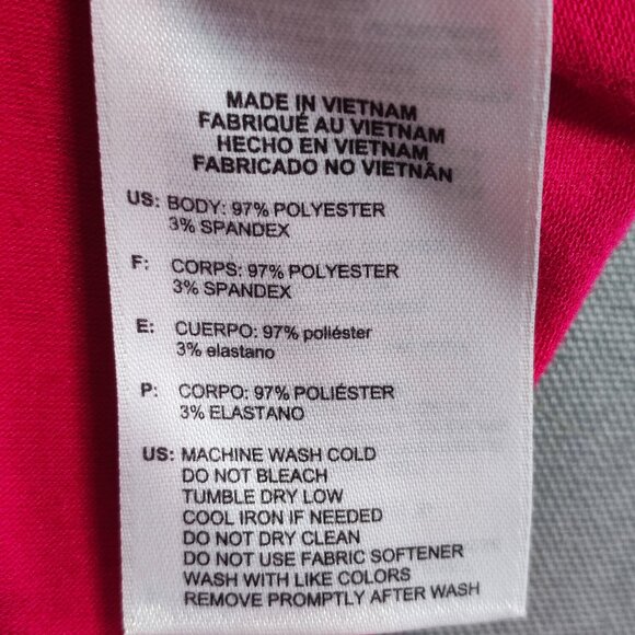 Adidas Golf polo shirt women's size M magenta short sleeve 1/4 button up - Picture 6 of 11